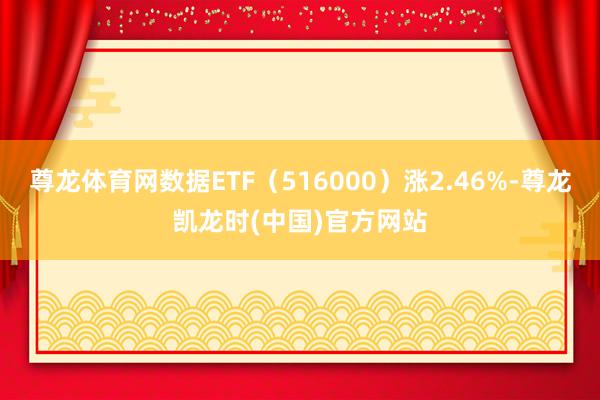 尊龙体育网数据ETF（516000）涨2.46%-尊龙凯龙时(中国)官方网站