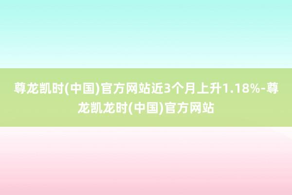 尊龙凯时(中国)官方网站近3个月上升1.18%-尊龙凯龙时(中国)官方网站