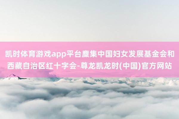 凯时体育游戏app平台麇集中国妇女发展基金会和西藏自治区红十字会-尊龙凯龙时(中国)官方网站